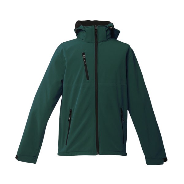 ZAGREB. Men's softshell with removable hood