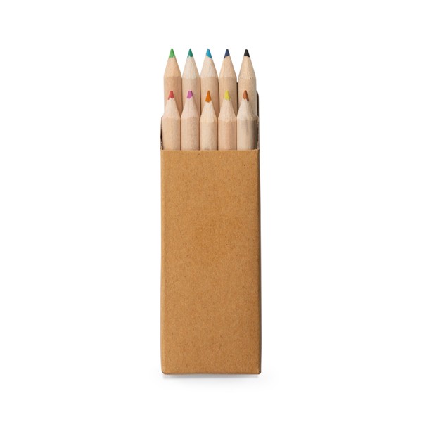 Pencil box with 10 coloured pencils