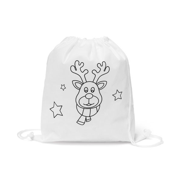 Children's colouring drawstring bag