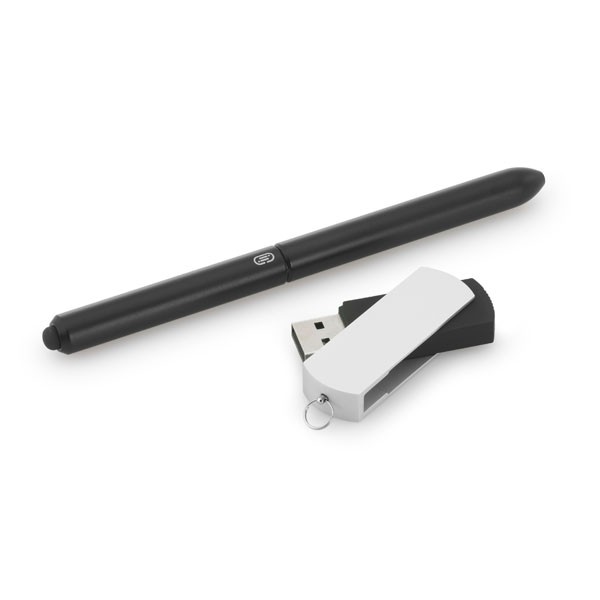 Ball pen and USB flash drive set, 4GB