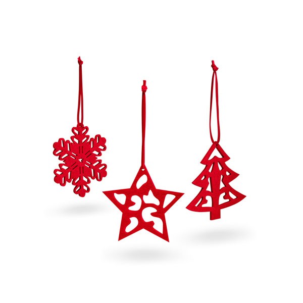 Set of 3 Christmas decorations