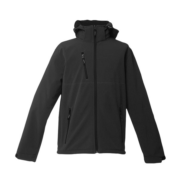 ZAGREB. Men's softshell with removable hood