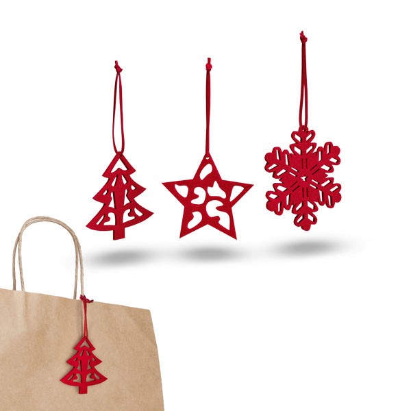 Set of 3 Christmas decorations