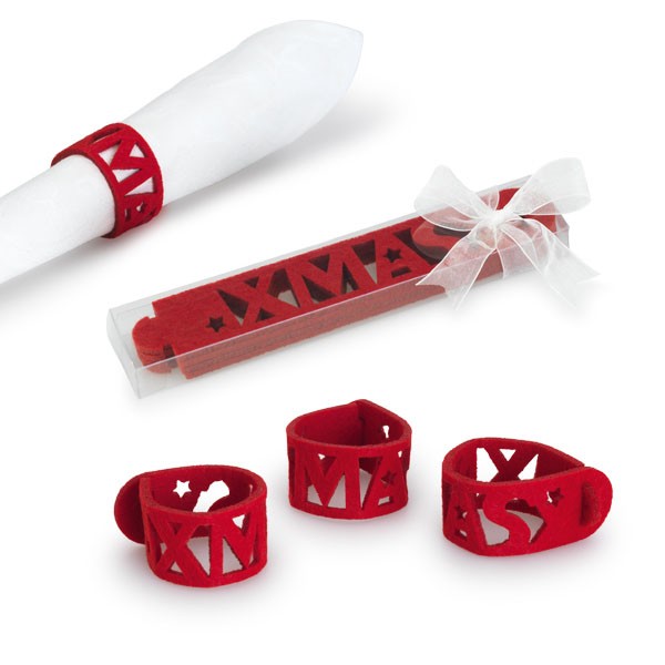 Set of 4 napkin rings