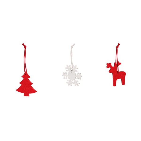 Set of 3 Christmas decorations