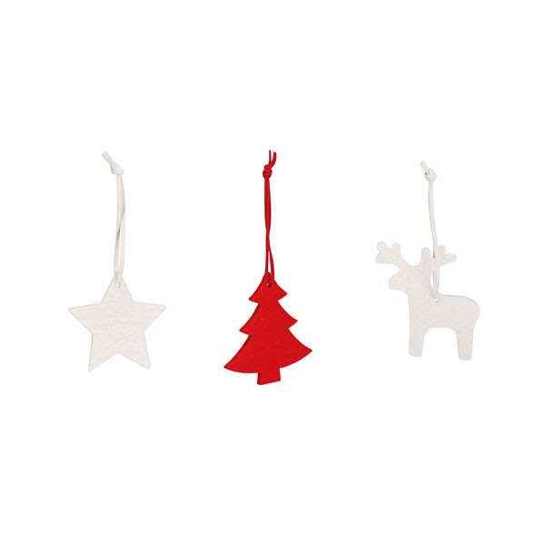 Set of 3 Christmas decorations