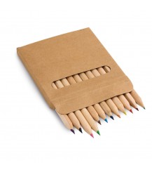COLOURED. Pencil box with 12 coloured pencils