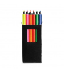 MEMLING. Pencil box with 6 coloured pencils