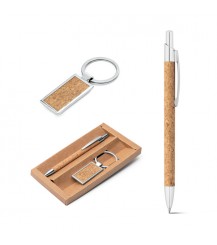 LAVRE. Ballpoint and keyring set