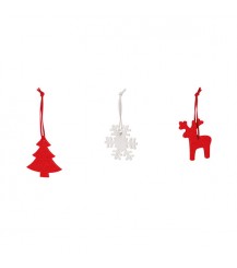 Set of 3 Christmas decorations